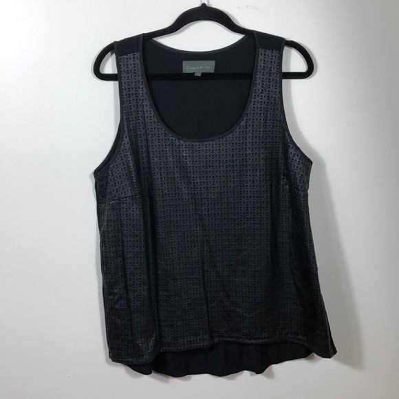 Anthropologie Sunday in Brooklyn Faux Leather tank - Picture 2 of 5